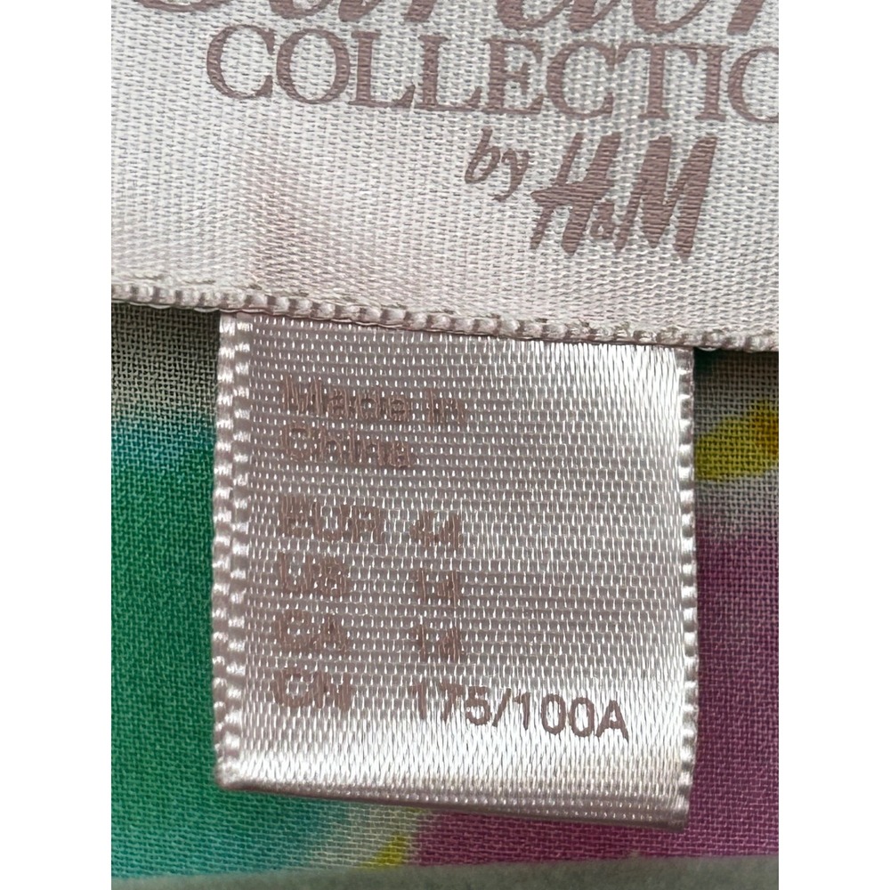 H&M Dress Women 14 Multicolor The Garden Collection Watercolor Kimono Mini - Picture 5 of 9